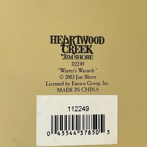 Jim Shore 2003 Winter's Warmth Pink Snowman with Broom Heartwood Creek 112249 - Picture 12 of 12